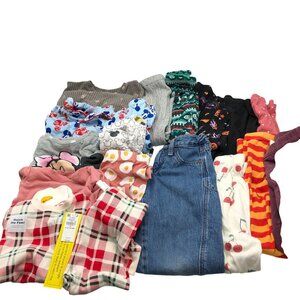 Girls 5T Pants Loungewear BUNDLE Fall Winter Leggings Pajamas Bottoms Mixed